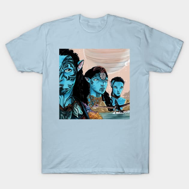 avatar T-Shirt by Davide Lopez Art